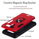 For LG K50 2 in 1 Armour Series PC + TPU Protective Case with Ring Holder(Red) - 4