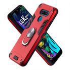 For LG K50 2 in 1 Armour Series PC + TPU Protective Case with Ring Holder(Red) - 5