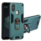 For Xiaomi Mi 6X / A2 2 in 1 Armour Series PC + TPU Protective Case with Ring Holder(Dark Green) - 1