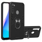 For Xiaomi Redmi Note 8T 2 in 1 Armour Series PC + TPU Protective Case with Ring Holder(Black) - 1