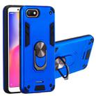 For Xiaomi Redmi 6A (Nonporous) 2 in 1 Armour Series PC + TPU Protective Case with Ring Holder(Dark Blue) - 1