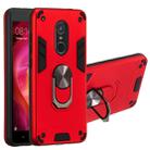 For Xiaomi Redmi Note 4 / Note 4X / Redmi 4(India) 2 in 1 Armour Series PC + TPU Protective Case with Ring Holder(Red) - 1