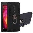 For Xiaomi Redmi Note 4 / Note 4X / Redmi 4(India) 2 in 1 Armour Series PC + TPU Protective Case with Ring Holder(Black) - 1
