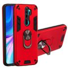 For Xiaomi Redmi Note 8 Pro 2 in 1 Armour Series PC + TPU Protective Case with Ring Holder(Red) - 1