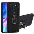 For Xiaomi Redmi Note 8 Pro 2 in 1 Armour Series PC + TPU Protective Case with Ring Holder(Black) - 1