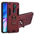 For Xiaomi Redmi Note 8 Pro 2 in 1 Armour Series PC + TPU Protective Case with Ring Holder(Wine Red) - 1