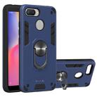 For Xiaomi Redmi 6 (Perforated) 2 in 1 Armour Series PC + TPU Protective Case with Ring Holder(Royal Blue) - 1