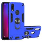 For Xiaomi Redmi 7 / Y3 2 in 1 Armour Series PC + TPU Protective Case with Ring Holder(Dark Blue) - 1