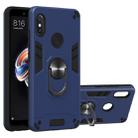 For Xiaomi Rdemi Note 5 Pro / Note 5 2 in 1 Armour Series PC + TPU Protective Case with Ring Holder(Royal Blue) - 1