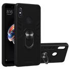 For Xiaomi Rdemi Note 5 Pro / Note 5 2 in 1 Armour Series PC + TPU Protective Case with Ring Holder(Black) - 1