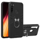 For Xiaomi Rdemi Note 8 2 in 1 Armour Series PC + TPU Protective Case with Ring Holder(Black) - 1