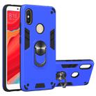 For Xiaomi Rdemi S2 / Y2 2 in 1 Armour Series PC + TPU Protective Case with Ring Holder(Dark Blue) - 1