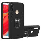 For Xiaomi Rdemi S2 / Y2 2 in 1 Armour Series PC + TPU Protective Case with Ring Holder(Black) - 1