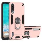 For Xiaomi Mi CC9e / A3 2 in 1 Armour Series PC + TPU Protective Case with Ring Holder(Rose Gold) - 1