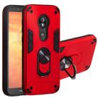 For Motorola E5 Play / E5 (US Version) 2 in 1 Armour Series PC + TPU Protective Case with Ring Holder(Red) - 1