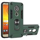 For Motorola Moto E5(EU Version) / G6 Play 2 in 1 Armour Series PC + TPU Protective Case with Ring Holder(Dark Green) - 1