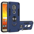 For Motorola Moto E5(EU Version) / G6 Play 2 in 1 Armour Series PC + TPU Protective Case with Ring Holder(Royal Blue) - 1