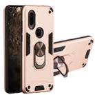 For Motorola Moto P40 2 in 1 Armour Series PC + TPU Protective Case with Ring Holder(Rose Gold) - 1