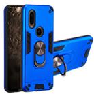 For Motorola Moto P40 2 in 1 Armour Series PC + TPU Protective Case with Ring Holder(Dark Blue) - 1