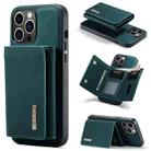 For iPhone 15 Pro DG.MING M1 Series 3-Fold Multi Card Wallet Leather Phone Case(Green) - 1