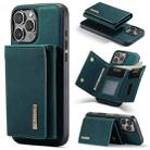 For iPhone 16 Pro DG.MING M1 Series 3-Fold Multi Card Wallet Leather Phone Case(Green) - 1