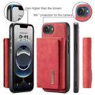 For iPhone 16e DG.MING M1 Series 3-Fold Multi Card Wallet Leather Phone Case(Red) - 2