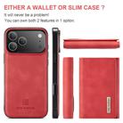 For iPhone 17 Pro Max DG.MING M1 Series 3-Fold Multi Card Wallet Leather Phone Case(Red) - 2