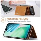 For iPhone 17 Air DG.MING M1 Series 3-Fold Multi Card Wallet Leather Phone Case(Brown) - 3