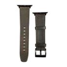 For Apple Watch Ultra 49mm Retro Texture Leather Watch Band(Coffee Color) - 1