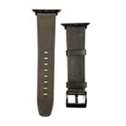 For Apple Watch 8 41mm Retro Texture Leather Watch Band(Coffee Color) - 1