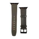 For Apple Watch SE 2023 44mm Retro Texture Leather Watch Band(Coffee Color) - 1