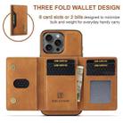 For iPhone 16 Pro Max DG.MING M2 Series 3-Fold Card Bag Wallet Leather Phone Case(Brown) - 2