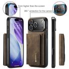 For iPhone 17 Pro Max DG.MING M2 Series 3-Fold Card Bag Wallet Leather Phone Case(Coffee) - 2