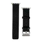 For Apple Watch 4 40mm Buffalo Leather Watch Band(Black) - 1