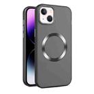 For iPhone 15 Plus CD Texture MagSafe Frosted Translucent Phone Case(Black) - 1