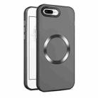 For iPhone SE 2022 / 2020 / 8 / 7 CD Texture MagSafe Frosted Translucent Phone Case(Black) - 1