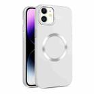 For iPhone 12 / 12 Pro CD Texture MagSafe Frosted Translucent Phone Case(White) - 1