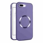 For iPhone 8 Plus / 7 Plus CD Texture MagSafe Frosted Translucent Phone Case(Dark Purple) - 1