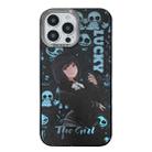 For iPhone 14 Pro Max Aurora Series Painted Pattern Phone Case(Girl) - 1