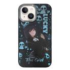 For iPhone 14 Aurora Series Painted Pattern Phone Case(Girl) - 1