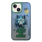 For iPhone 14 Aurora Series Painted Pattern Phone Case(Wolf) - 1