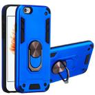 For iPhone 6 / 6s 2 in 1 Armour Series PC + TPU Protective Case with Ring Holder(Dark Blue) - 1