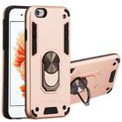 For iPhone 6 / 6s 2 in 1 Armour Series PC + TPU Protective Case with Ring Holder(Rose Gold) - 1