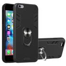 For iPhone 6 Plus / 6s Plus 2 in 1 Armour Series PC + TPU Protective Case with Ring Holder(Black) - 1