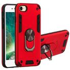 For iPhone SE 2022 / SE 2020 / 8 / 7 2 in 1 Armour Series PC + TPU Protective Case with Ring Holder(Red) - 1