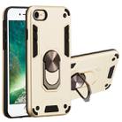 For iPhone SE 2022 / SE 2020 / 8 / 7 2 in 1 Armour Series PC + TPU Protective Case with Ring Holder(Gold) - 1