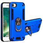 For iPhone SE 2022 / SE 2020 / 8 / 7 2 in 1 Armour Series PC + TPU Protective Case with Ring Holder(Dark Blue) - 1