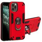 For iPhone 11 Pro 2 in 1 Armour Series PC + TPU Protective Case with Ring Holder(Red) - 1