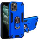 For iPhone 11 Pro 2 in 1 Armour Series PC + TPU Protective Case with Ring Holder(Dark Blue) - 1