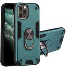 For iPhone 11 Pro 2 in 1 Armour Series PC + TPU Protective Case with Ring Holder(Dark Green) - 1